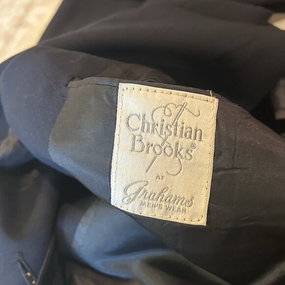 Blue Christian Brooks Blazer, Great Condition, Made In The USA, Inside Pocket - Picture 2 of 4
